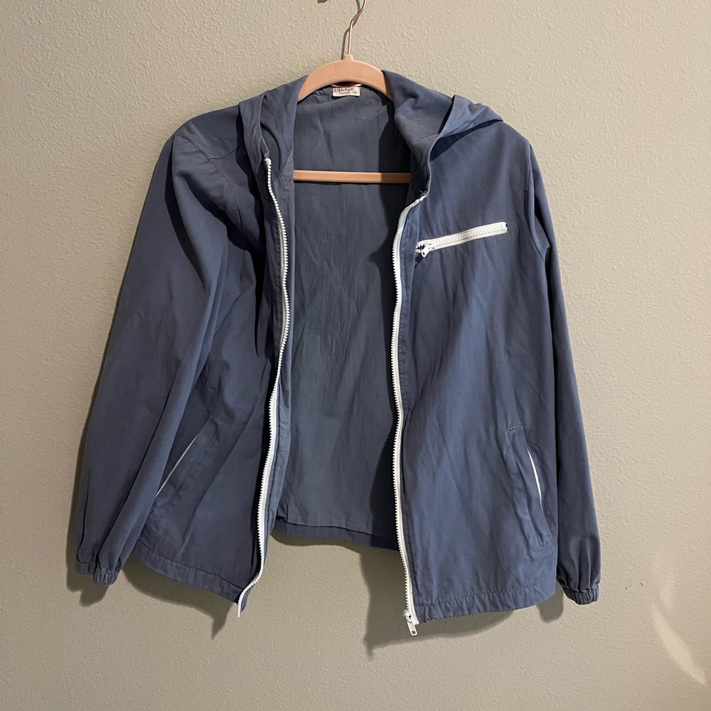 Brandy Melville Women's Blue Windbreaker